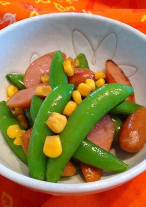 スナップエンドウのシャキシャキ炒め-レシピのメイン写真