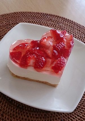 娘＆息子と作るレアチーズケーキ♪-レシピのメイン写真