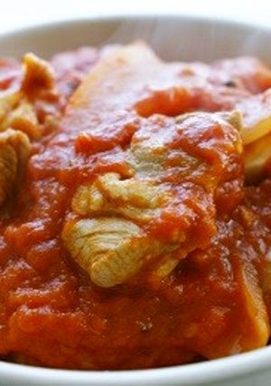 油不使用! 鶏肉のトマト煮-レシピのメイン写真