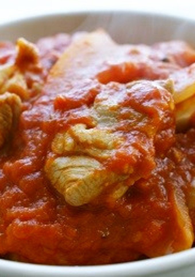 油不使用！　鶏肉のトマト煮-レシピのメイン写真