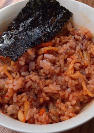レンジで作る！キムチチャーハン☆-レシピのメイン写真
