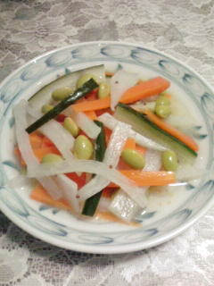 野菜の洋風甘酢漬け(白ワイン風味)-レシピのメイン写真