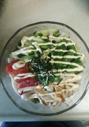 暑い日にピッタリ！！サラダうどん-レシピのメイン写真
