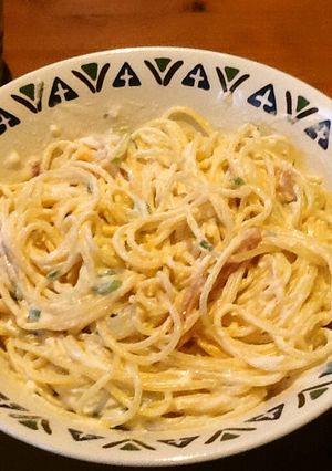 ♪塩辛豆腐クリームパスタ♪混ぜるだけ-レシピのメイン写真