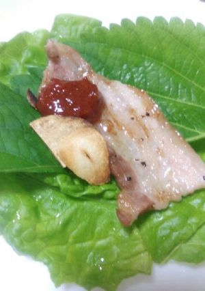 魚焼きのグリルで簡単！サムギョプサル風-レシピのメイン写真