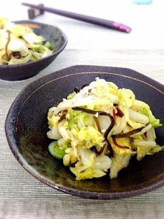 簡単&即席漬物☆白菜のこんぶ茶和え-レシピのメイン写真