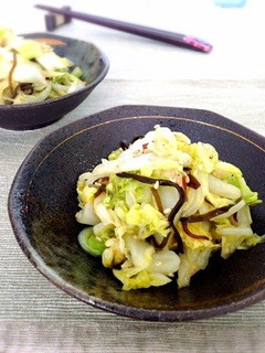 簡単&即席漬物☆白菜のこんぶ茶和え-レシピのメイン写真