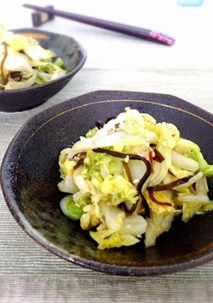 簡単＆即席漬物☆白菜のこんぶ茶和え-レシピのメイン写真