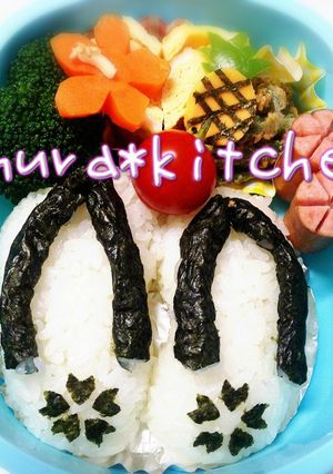 キャラ弁❈沖縄　島ぞうりおにぎり-レシピのメイン写真
