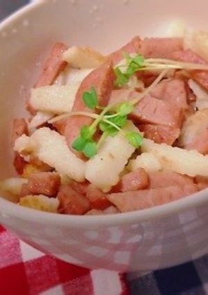 山芋とスパムの炒め物-レシピのメイン写真