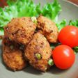 鶏とグリーンピースの落し揚げ~おから入り