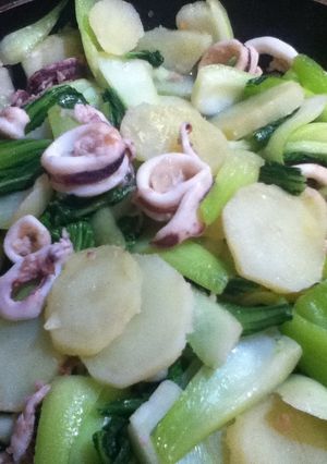 いかとチンゲン菜の中華風-レシピのメイン写真