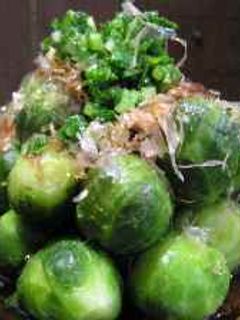 芽キャベツの葱おかか醤油-レシピのメイン写真