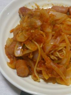 サルサソースでアラビアータ風ナポリタン-レシピのメイン写真