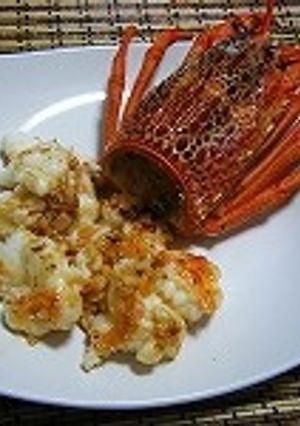 NZ産伊勢海老のガーリック炒め-レシピのメイン写真