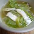 ダシダで・エリンギとレタスのスープ