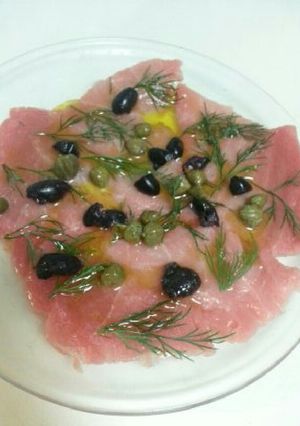 マグロのカルパッチョ-レシピのメイン写真