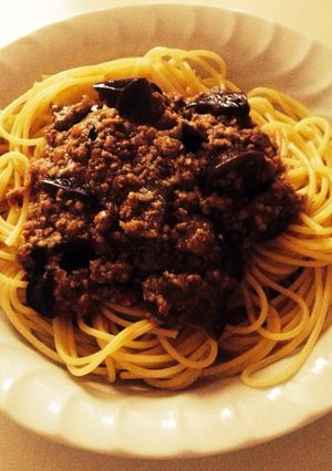 覚書*ナスと挽肉のボロネーゼパスタ☆-レシピのメイン写真
