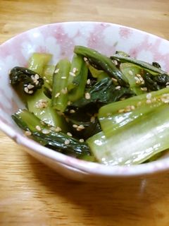 小松菜のにんにくお浸し-レシピのメイン写真
