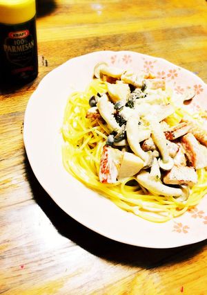 バジルクリームのパスタ-レシピのメイン写真