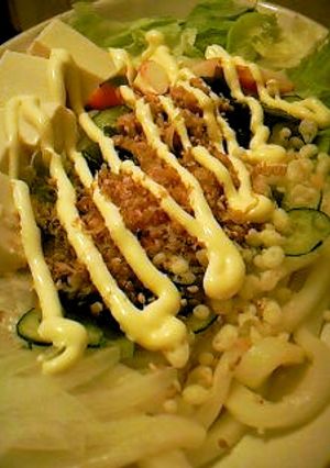 暑かった日はサラダうどんだね-レシピのメイン写真