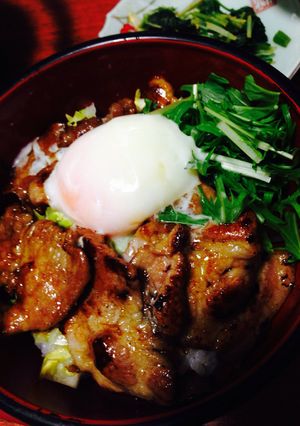 豚丼温玉載せ-レシピのメイン写真