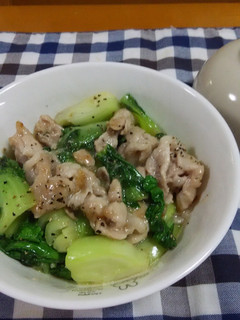 簡単☆豚肉と青梗菜のナンプラー炒め♪-レシピのメイン写真