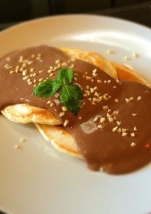 ヘルシー＊豆乳チョコクリームパンケーキ-レシピのメイン写真