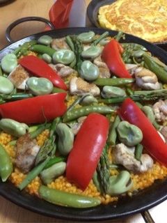 豆づくしの春野菜パエリア-レシピのメイン写真