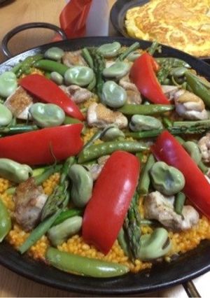 豆づくしの春野菜パエリア-レシピのメイン写真