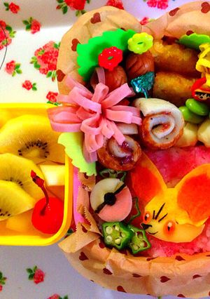 ❁フォッコ❁ポケモンのキャラ弁-レシピのメイン写真