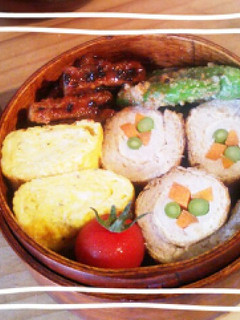 お弁当に☆鶏と おからの おあげ巻き-レシピのメイン写真
