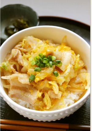 豚肉と白菜の卵丼-レシピのメイン写真