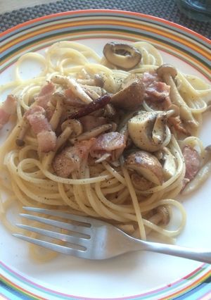 ピリリと★きのこの柚子胡椒パスタ-レシピのメイン写真