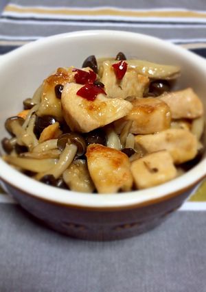 簡単ヘルシー☆鶏胸肉ときのこの甘辛煮-レシピのメイン写真