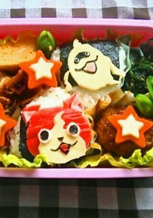 妖怪ウォッチ★ジバニャン&ウィスパー弁当-レシピのメイン写真