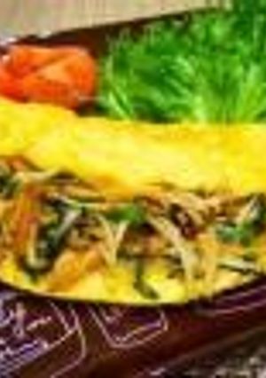 ベトナム料理　バインセオ風オムレツ-レシピのメイン写真