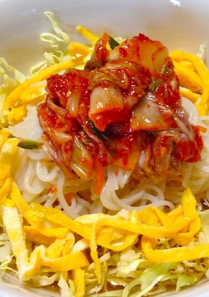 冷蔵庫の残りもので簡単冷麺-レシピのメイン写真