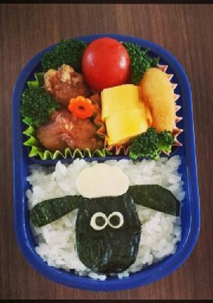 超簡単♪ひつじのショーンキャラ弁♪-レシピのメイン写真
