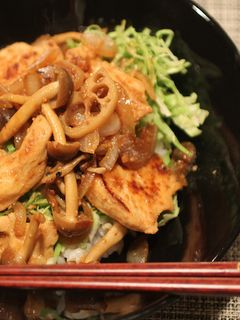 胸肉の味噌だれ丼-レシピのメイン写真