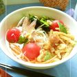 野菜たっぷり♡凍トマトの梅風味和風冷麺