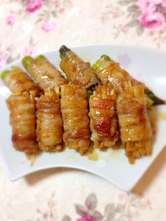 アスパラとえのきの肉巻き-レシピのメイン写真