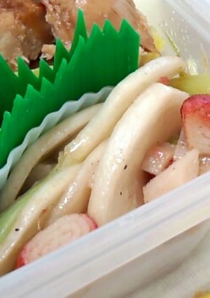 カブとカニカマの醤油マヨ炒め-レシピのメイン写真
