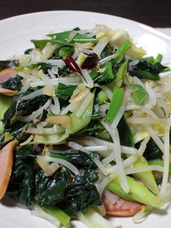 余った野菜でペペロンチーノ風野菜炒め-レシピのメイン写真