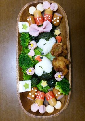 キャラ弁★ ミッキー&ミニー-レシピのメイン写真