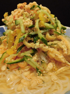 油揚げキムチの冷麺♪-レシピのメイン写真