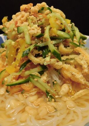 油揚げキムチの冷麺♪-レシピのメイン写真