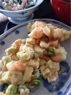うすいえんどうのかき揚げ柚子こしょうあん-レシピのメイン写真