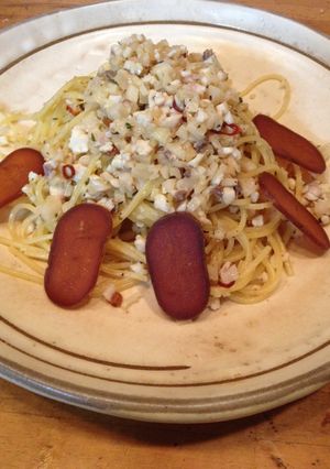 鯔スーゴの唐墨と蓮根のスパゲッティ-レシピのメイン写真