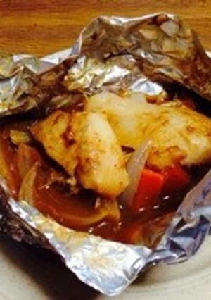 フライパンで簡単！魚の味噌マヨホイル焼き-レシピのメイン写真